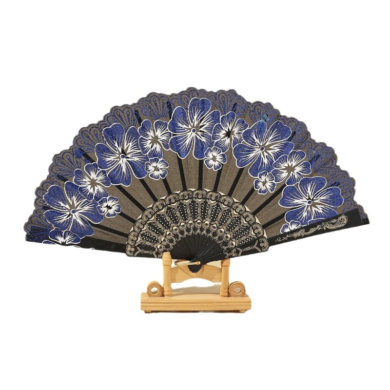 

LTT antique fan summer portable dance fan folding fan