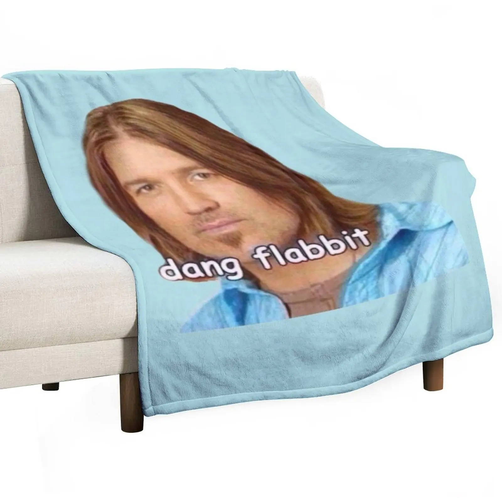 Dang Flabbit- Billy Ray Cyrus Throw Blanket Shaggy Luxury Polar Picnic Blankets