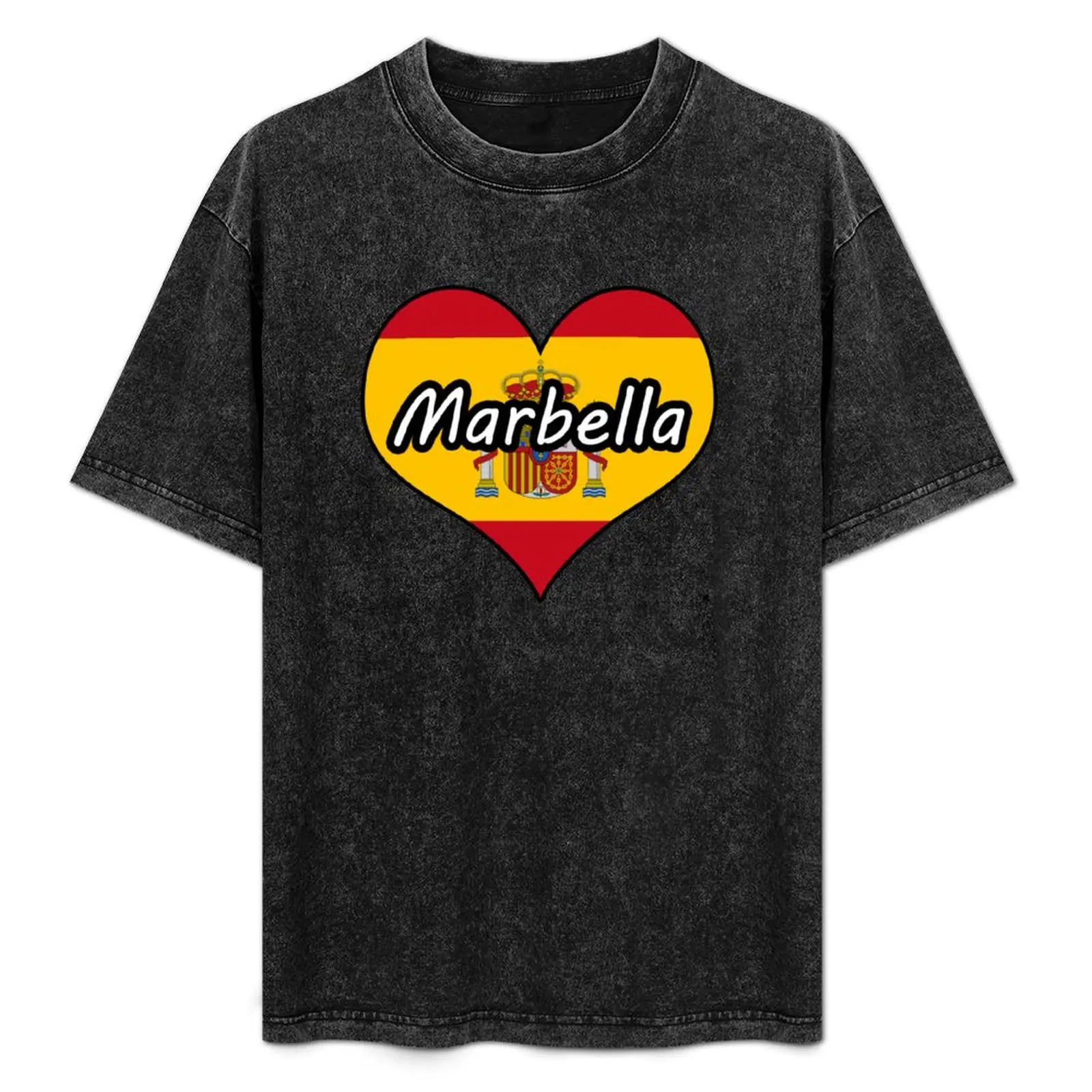 I Love Marbella Heart Text Design T-Shirt shirts graphic tees sports fans custom shirt plain black t shirts men