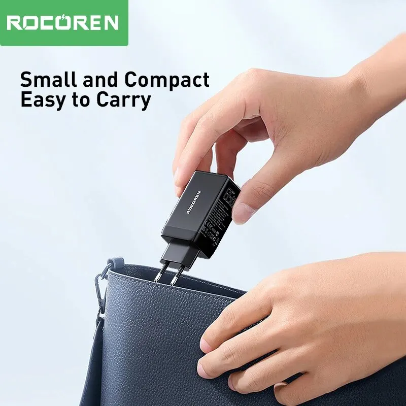 Rocoren 65W GaN Charger Quick Charge PD Type C USB Charger for iPhone 15 14 13 Pro Max Xiaomi 12 Samsung Fast Charger for Laptop image 5