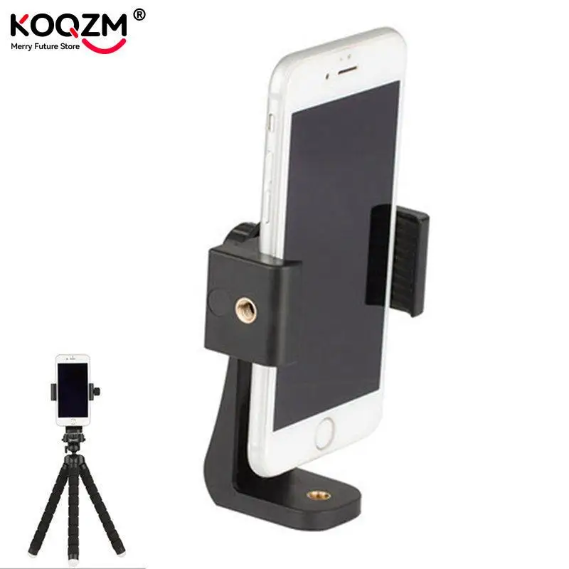 Universal Phone Tripod Mount Adapter Cell Phone Clipper Holder Vertical 360 Tripod Stand Car Mount Phone Stand Car Holder