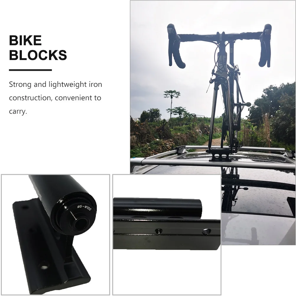

1Set Practical Bike Rack Iron Bike Fork Mount Durable Quick Release Carrier for Trailer Truck Van Transport Fork Mount