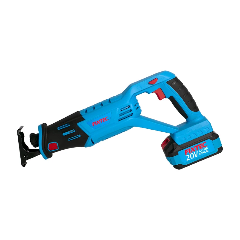 FIXTEC Battery Powered Compact 20V Cordless Reciprocating Saw for Wood/Metal/PVC Pipe Cutting