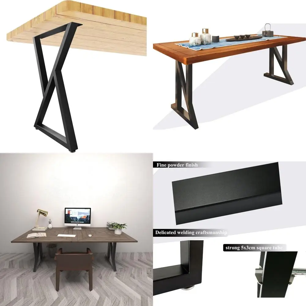 

Сверхмощные металлические ножки стола, высота 28 дюймов, ширина 17,7 дюйма, ножки стола своими руками для столов, журнальных столиков и офисных столов — набор из 2 шт.