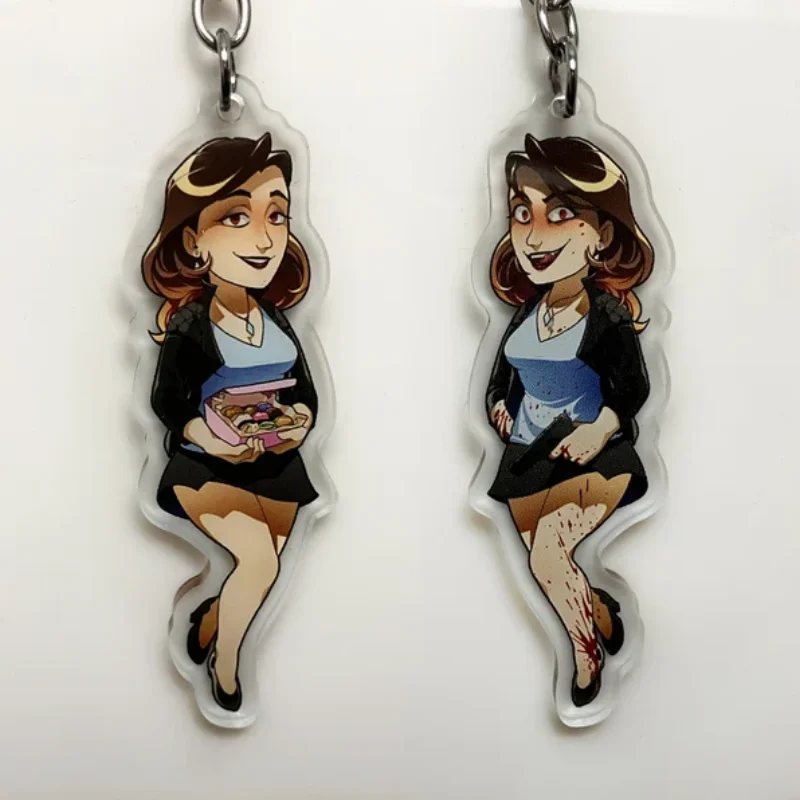 Double Sided Acrylic Charm Keychain Customizable Design for Bags And Luggage Cute Gift for Her