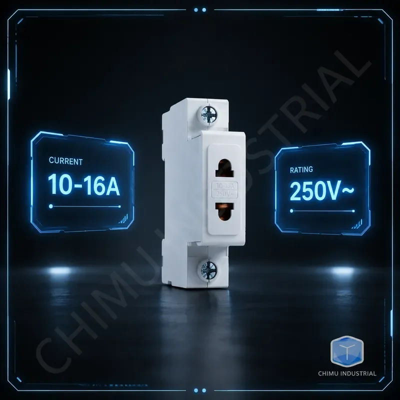 【CHIMU INDUSTRIAL】 for AC30 Modular Socket 2 Gang 10-16A 250V DIN Rail Distribution Cabinet