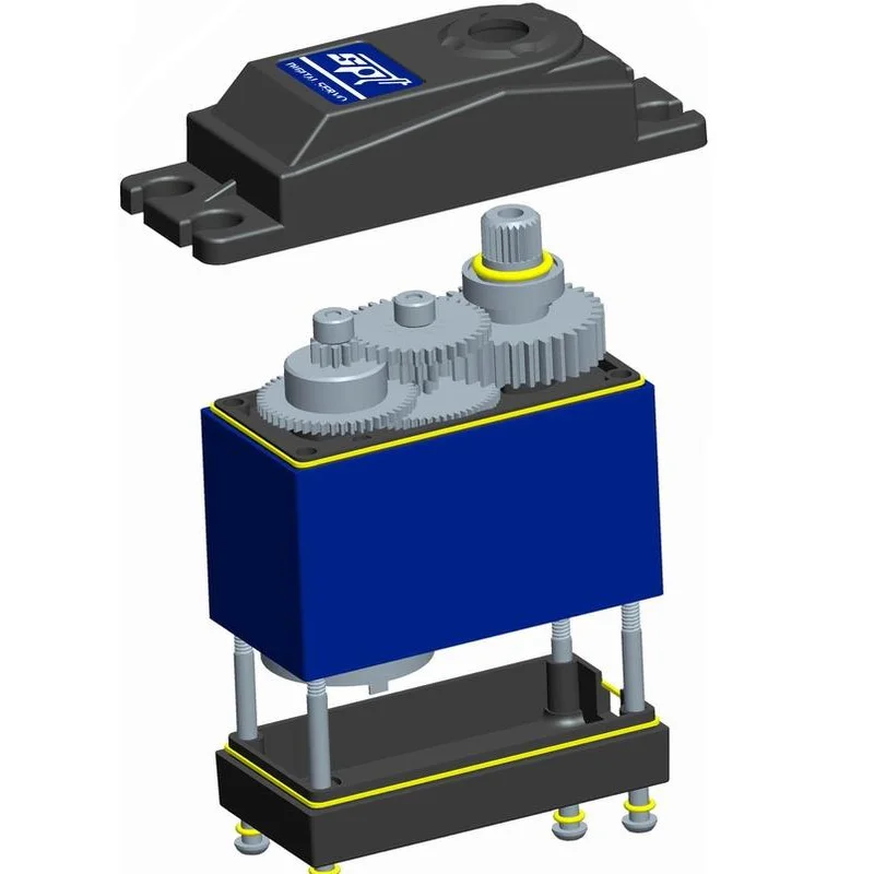 SPT5435LV Servo Digital estándar de alto par de 35kg a prueba de agua para 1:8 1:10 RC coche escalador avión caja de engranajes de Metal