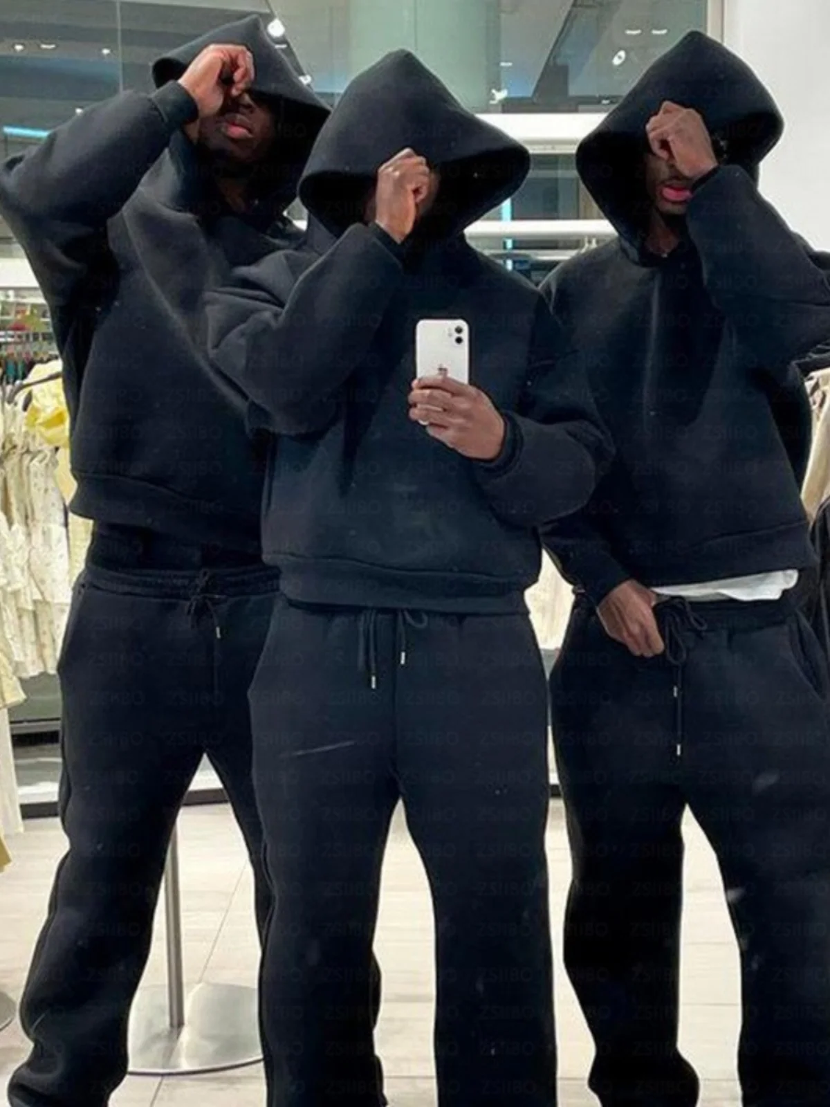 

Streetwear Y2K Sport Hoodie Loose Long Sve Skateboarding Hip Hop Casual Sweatirt for Teen Boys Autumn Polyester Long Pants