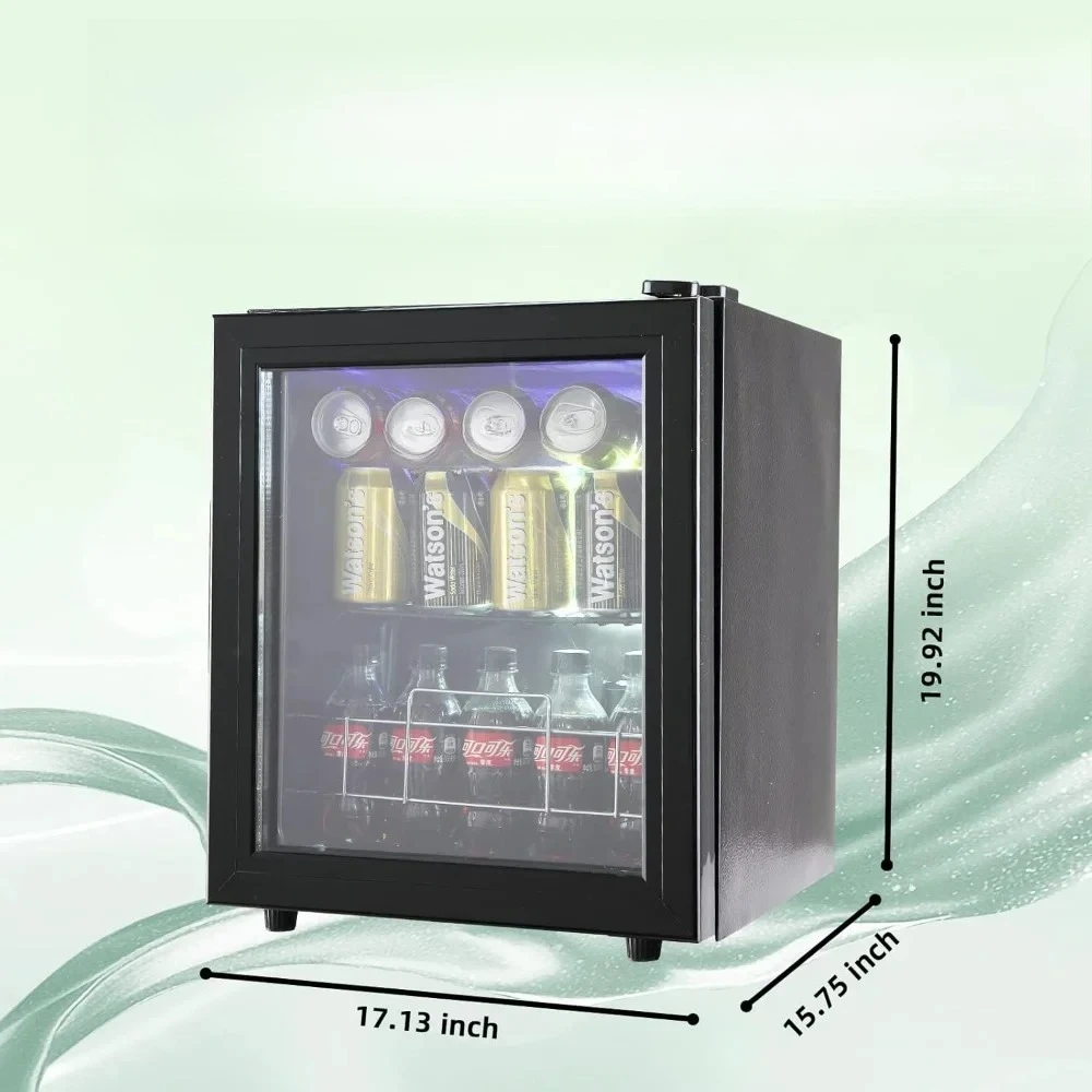 

l Refrigerator W/ Adjustable Shelve, 80 Cans Beverage Refrigerator And Cooler, Drink Dispenser, Refrigerator Display Case