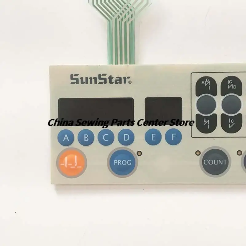 SunStar KM250A/350/506/530/640/250B Operation Panel Membrane Button Switch Panel Paper Sticker Industrial Sewing Machine Parts