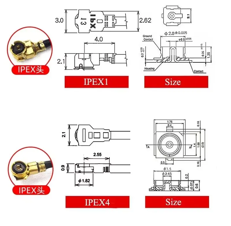 5 Stks/partij Wifi 2.4G High Gain Ingebouwde Fpc Zigbee Flexibele Zachte Antenne Ipex4 Bluetooth Module IPEX-FPC Patch Antenne Antenne