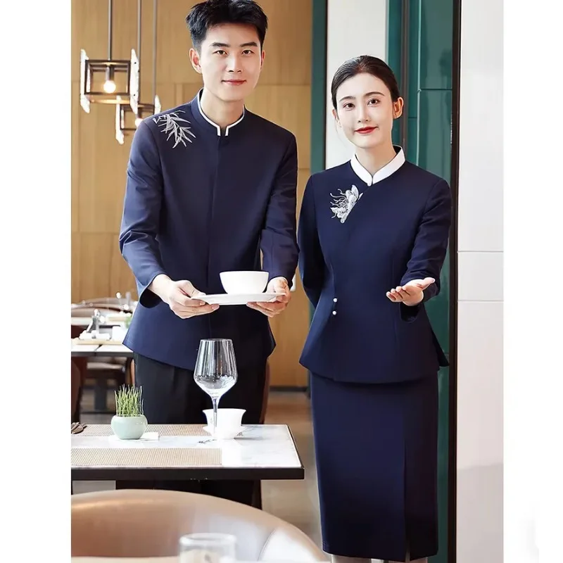 

Осенне-зимняя униформа с длинным рукавом для персонала гостиниц (для работы на ресепшене)