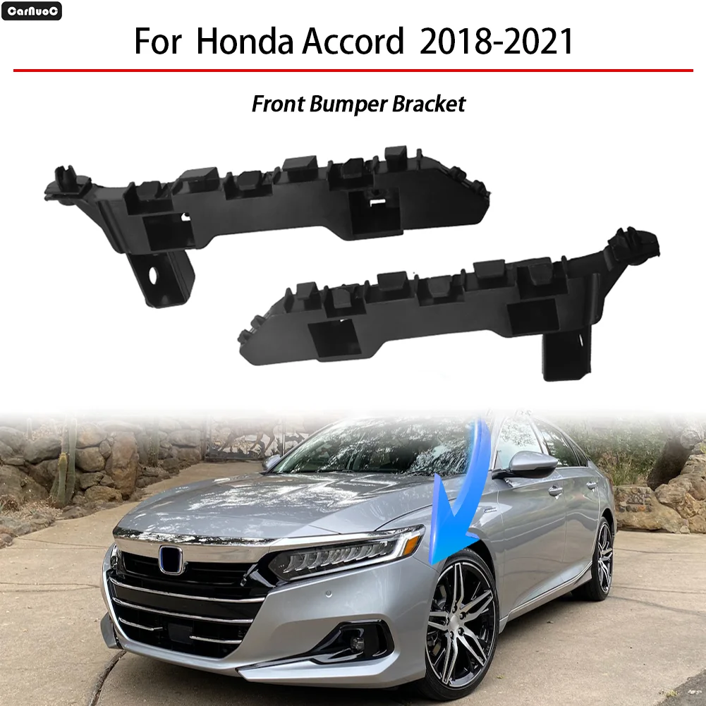 

Perfect Fit Front Bumper Support Brackets L & R OEM Standard Easy Installation For 2018-2021 Honda Accord