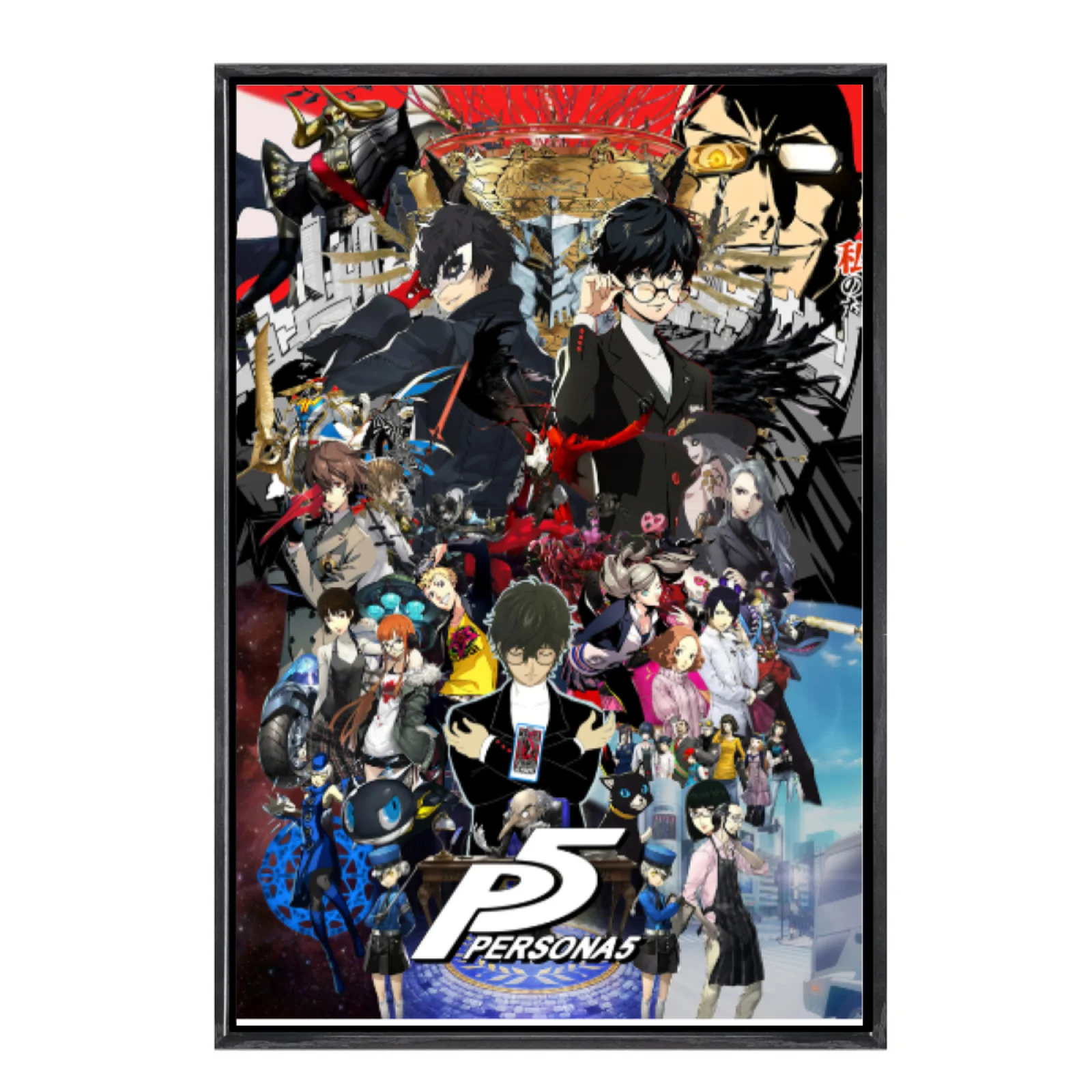 

Japanese Manga Multi-Size Canvas Poster Double Framed Wall Art, Persona 5 Home Decor for Living Room Bedroom