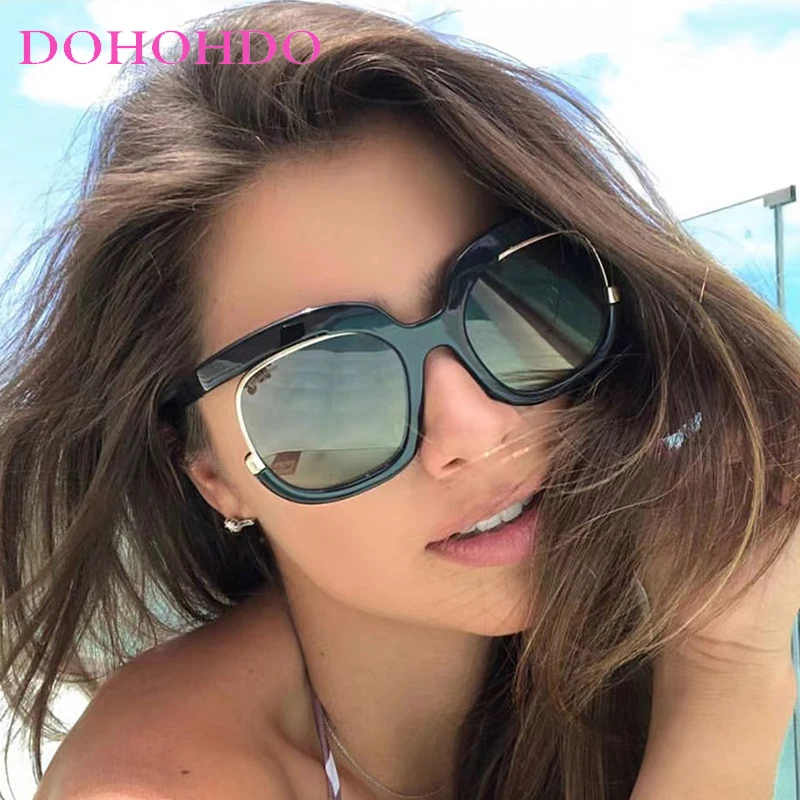 

2024 New Fashion Round Oversized Sunglasses For Women Men Retro Designer Ladies Sun Glasses Trending Product Shades UV400 Eyewea