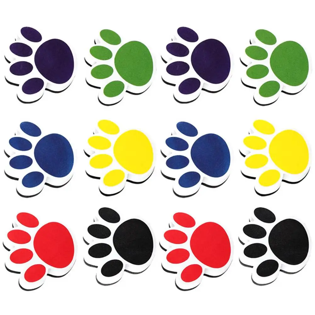 

Cat Paw Whiteboard Eraser EVA Material Magnetic Reusable Office Classroom Accessories Small Size Dry Erase Board Cleaner