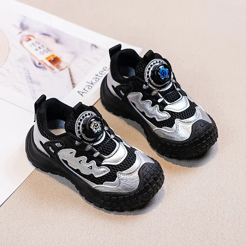 

Children Casual Sneakers for Girls 2025 Summer New Fashion Korean Style Soft Bottom Anti-slippery Versatile Trend Air-mesh Shoes