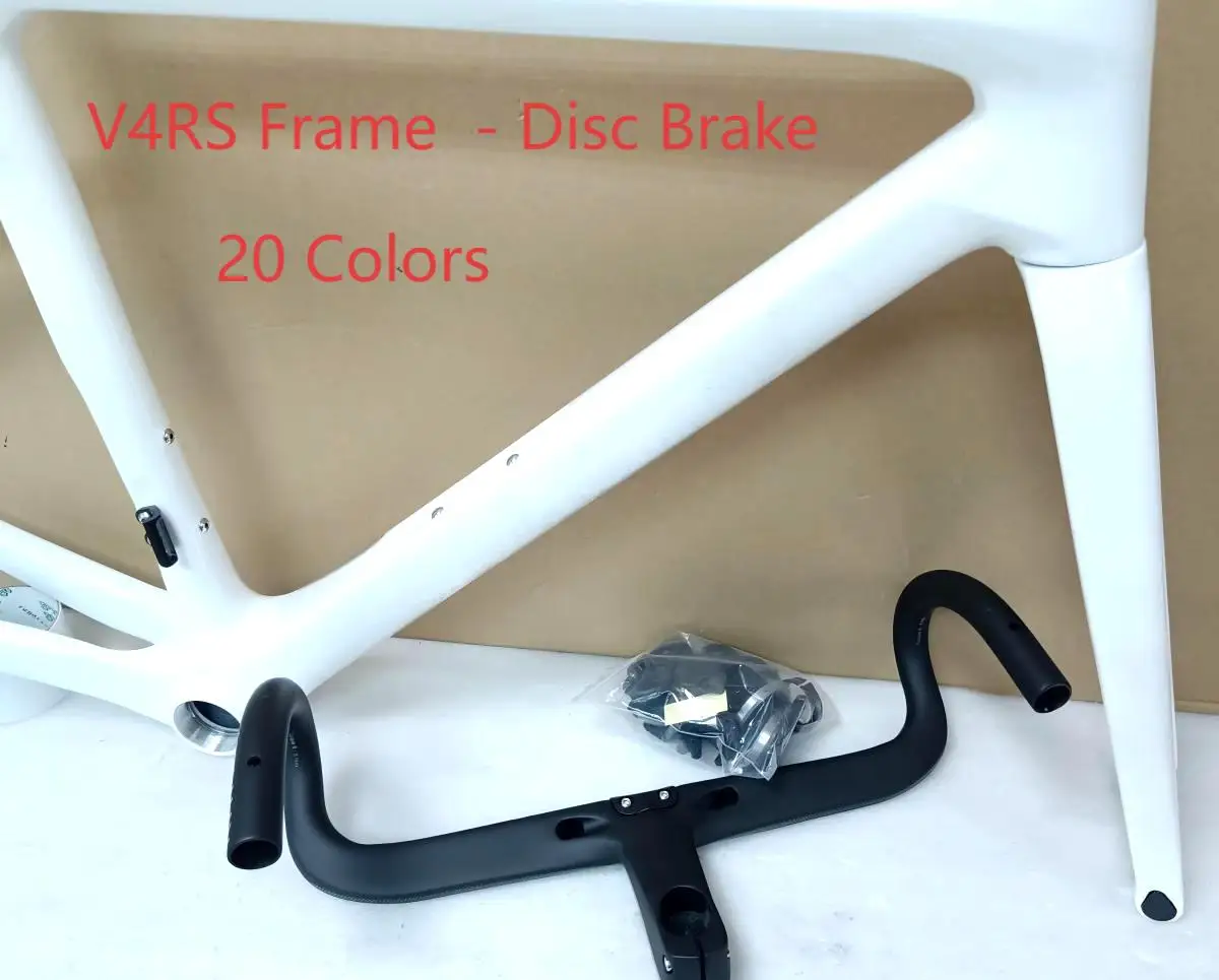

Новейшая рама V4rs для шоссейного велосипеда, карбоновая рама V4R T1000, велосипедная карбоновая рама, дисковые тормоза, велосипедная рама V4RS, руль