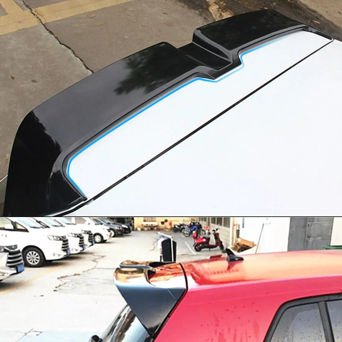 For 2013-2019 VW Golf MK 7 7.5 GTI TSI Oettinger Sports Spoiler Car Tail Wings Fixed Wind Rear Wing Auto Decoration Accessories