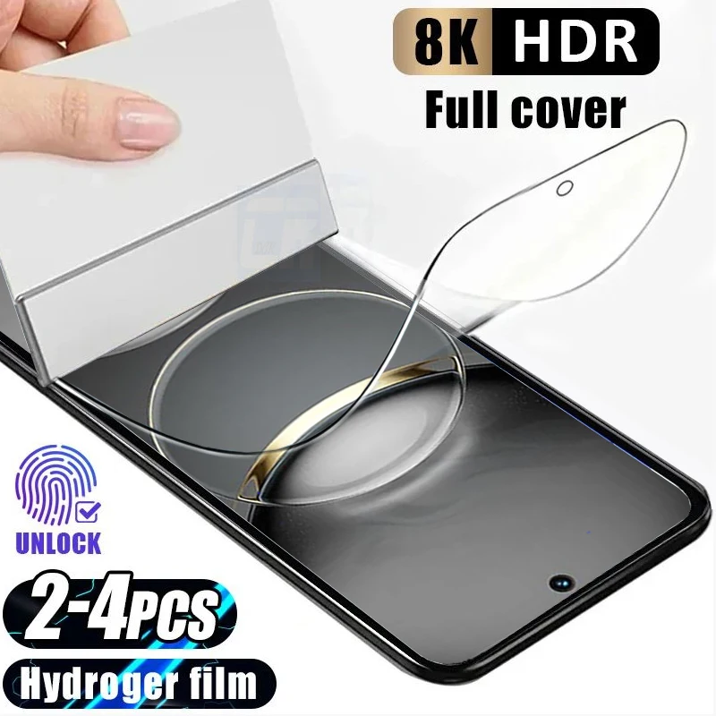 

2-4pcs Full Cover Silicone Hydrogel Film for Tecno Spark 30 Pro 20 10 Screen Protectors for Spark GO 1S 30C 20C 20P 10C Film