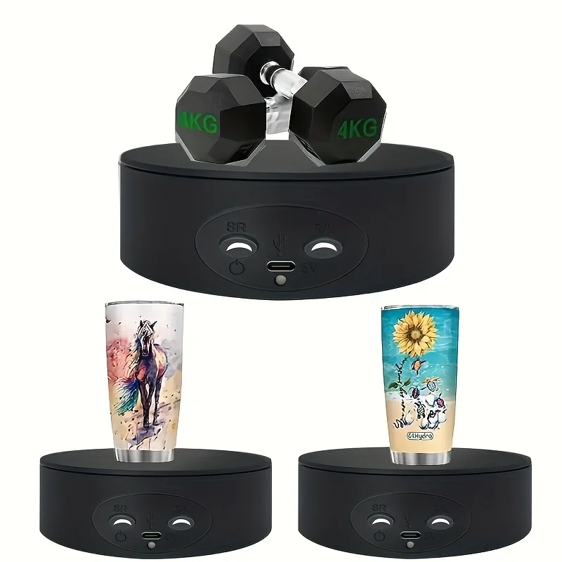 

360 360-degree Rotating Display Stand，5.1 Inch/11 Load capacity，360 Digital Turntable Display Stand，photography products