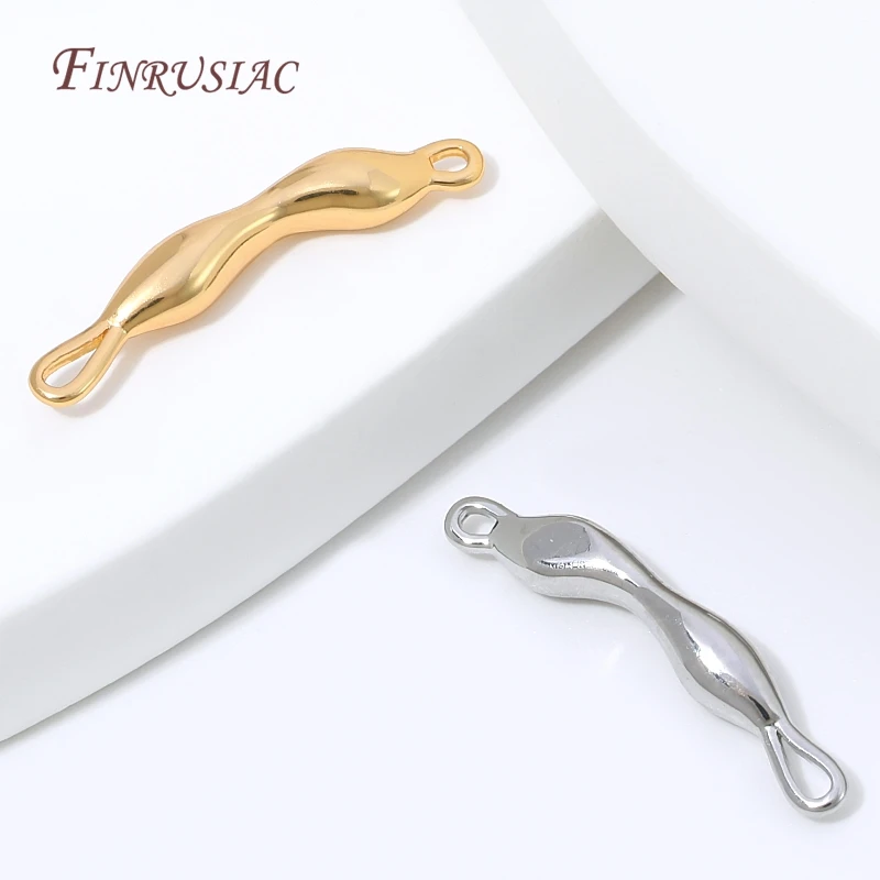 18K Gold Plated Twisted Bar 2 Hole Connector DIY Bracelet Necklace Making Findings,Earring Making Supplies,Metal Jewelry Charms image 5