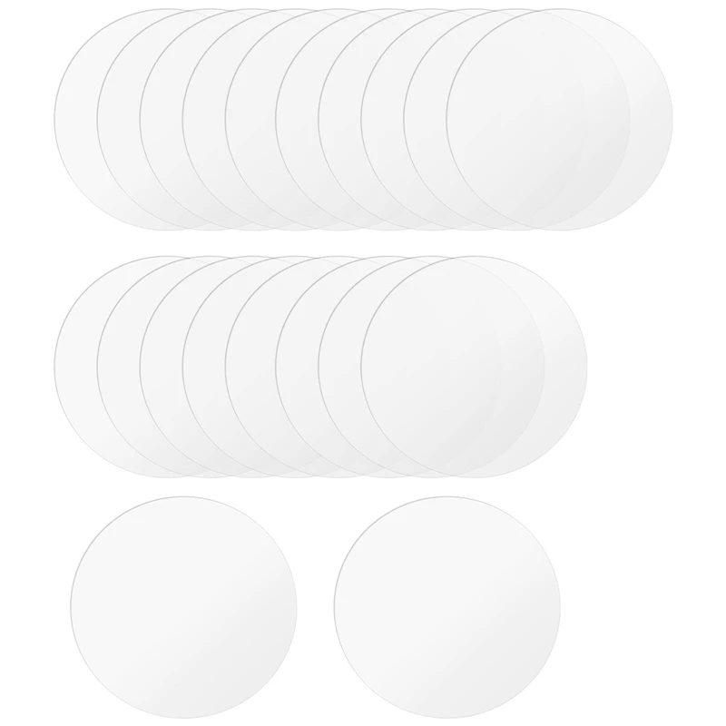 18 Pcs Clear Acrylic Disc 4 Inch Circle Acrylic Sheet Thick Circle Acrylic Rounds Blanks Acrylic Panel For DIY Crafts