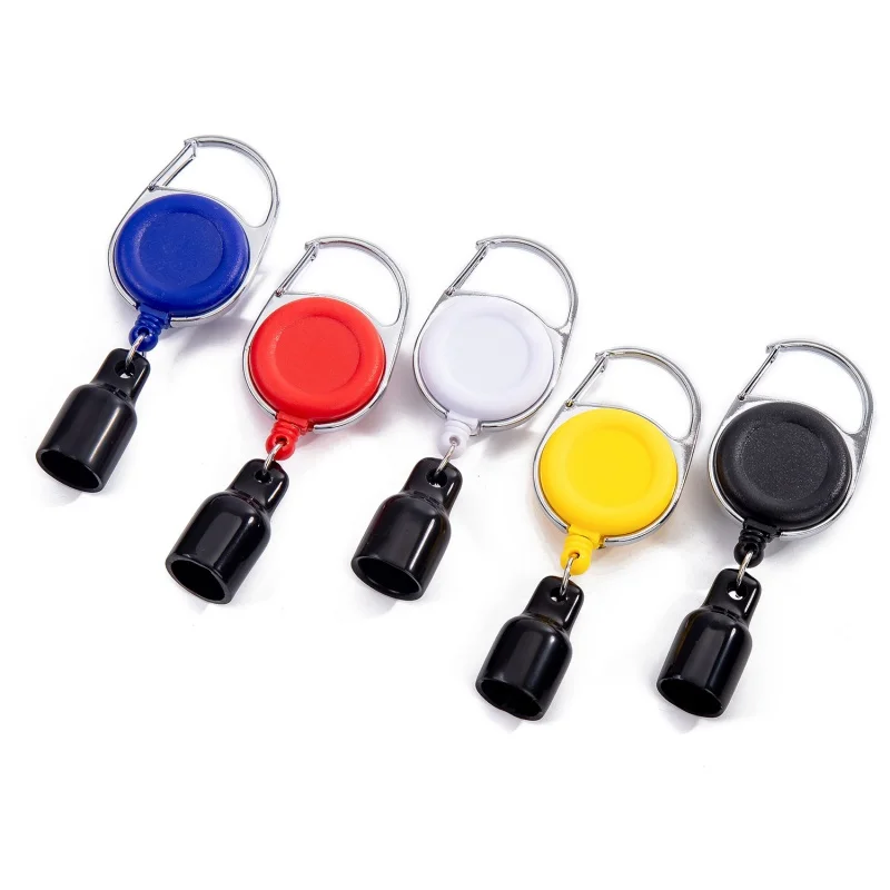 Kit com 2 Clipes para Isqueiro com Chaveiro, Cinto Retrátil, Capa Retrátil Anti-Perda para Isqueiro, Cordão de Cinto para Pesca e Caminhada