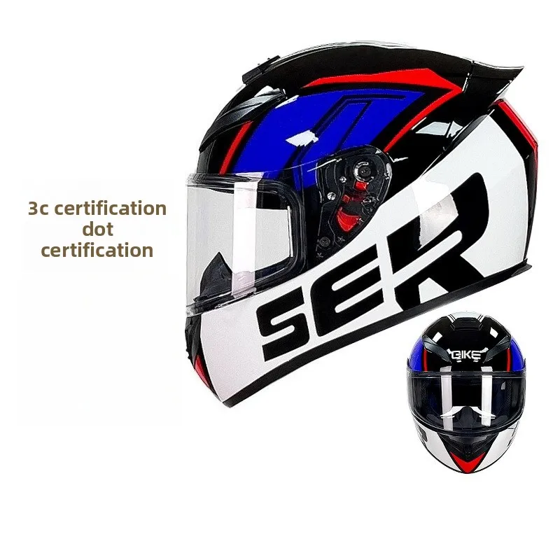 

Motorcycle Helmet with Bluetooth Anti-Fog Safety Helmet for Men Women 3C/DOT Certified Cross-Border Hot Sale