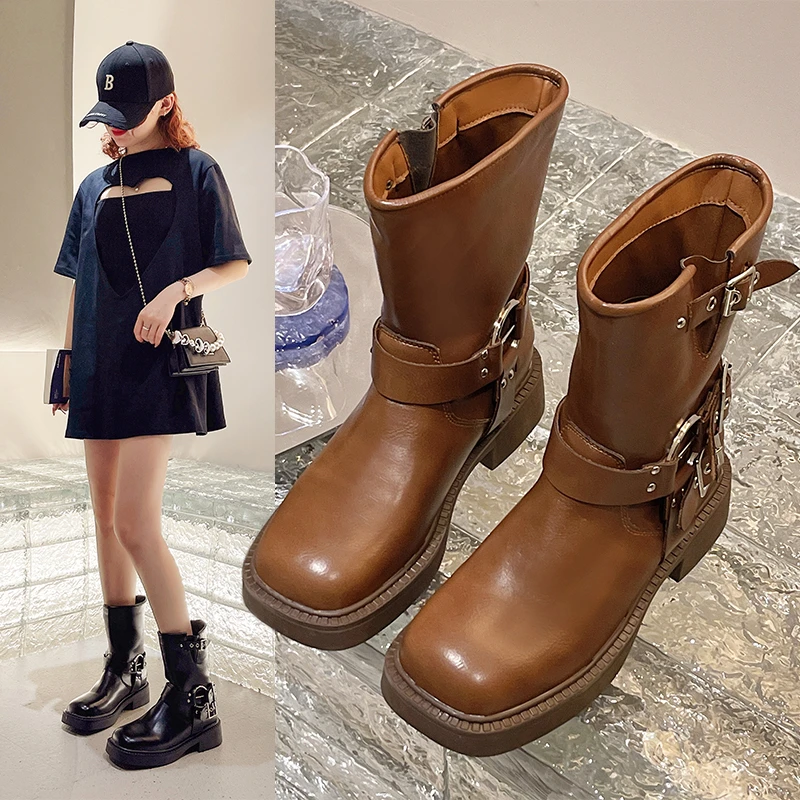 여성용 부드러운 가죽 앵클 부츠, 두꺼운 하이, 여성용 - Women'S Fashion Ugg Boots 리뷰 및 가격