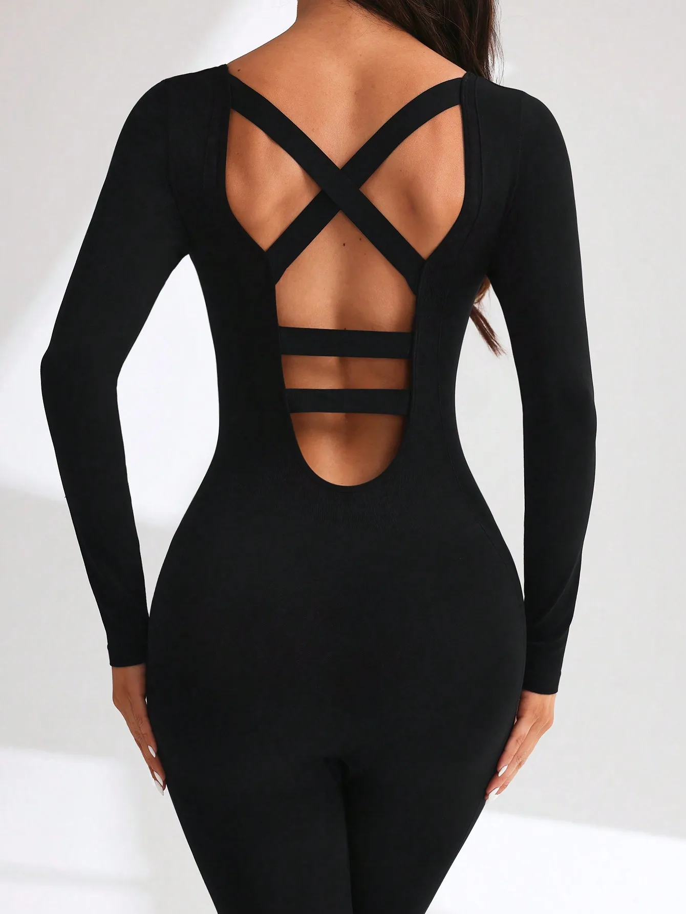BWQ Women Yoga Jumpsuits Workout Long Sleeve Sport Jumpsuits 2026