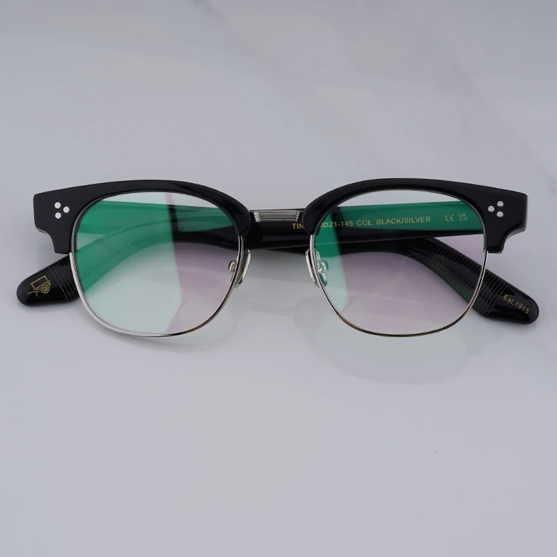 

LEMTOSH Glasses Frames TINIF For Men Women Acetate Alloy Square Classic Eyewear Designer Brand Vintage Fashion Eyeglasses