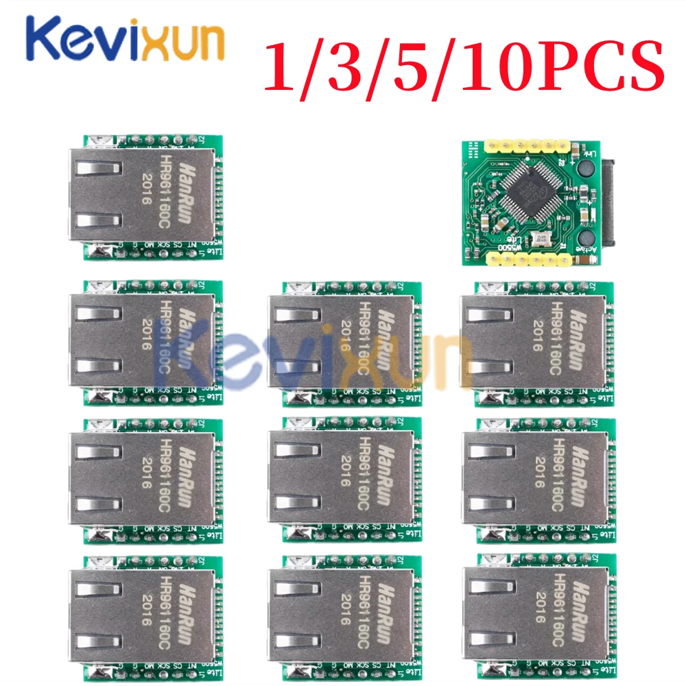 10 шт./устройство, сетевой модуль Ethernet W5500, оборудование SPI к LAN/ Ethernet TCP / IP 51/STM32, программа микроконтроллера по W5100