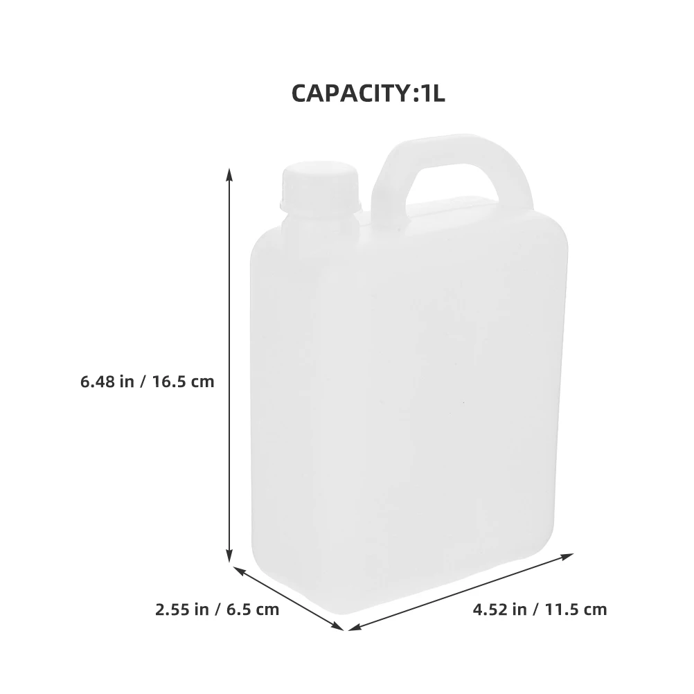 2 stks Plastic Platte Fles Waterkan Met Deksel Opslagcontainer Waterkan Opslagcontainer Met Ergonomisch Handvat Voor Watersaus