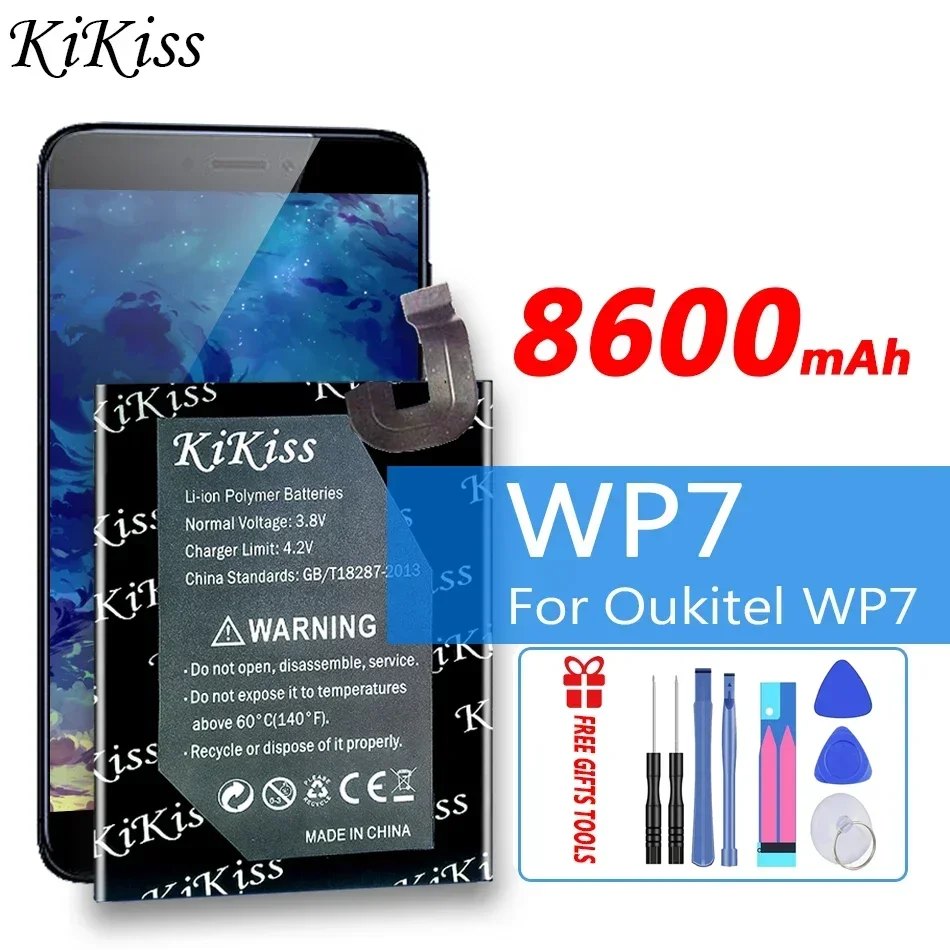 KiKiss Battery For OUKITEL WP9/WP8 Pro/WP8Pro/WP7/WP6/WP5000/WP5/WP2/WP12/WP10/WP1/S73/S75 Batterij + Track NO