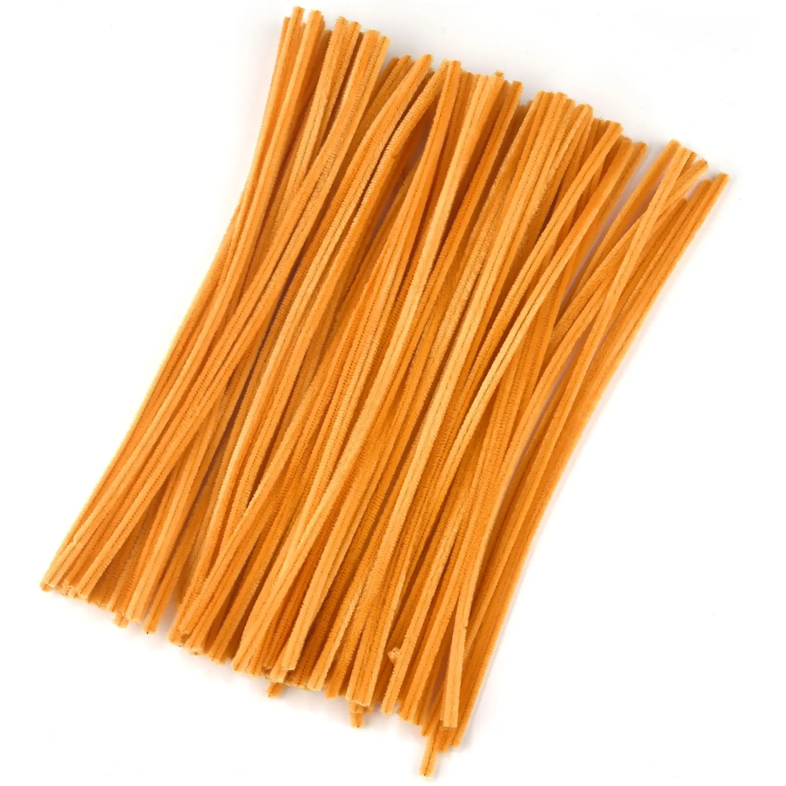 100 Stuks Pluche Stok Draaien Bar Chenille Stengels Draad Pijp Kinderen Speelgoed Diy Strips Creatieve Hobby Materiaal Stem Ijzer Vilt Draden