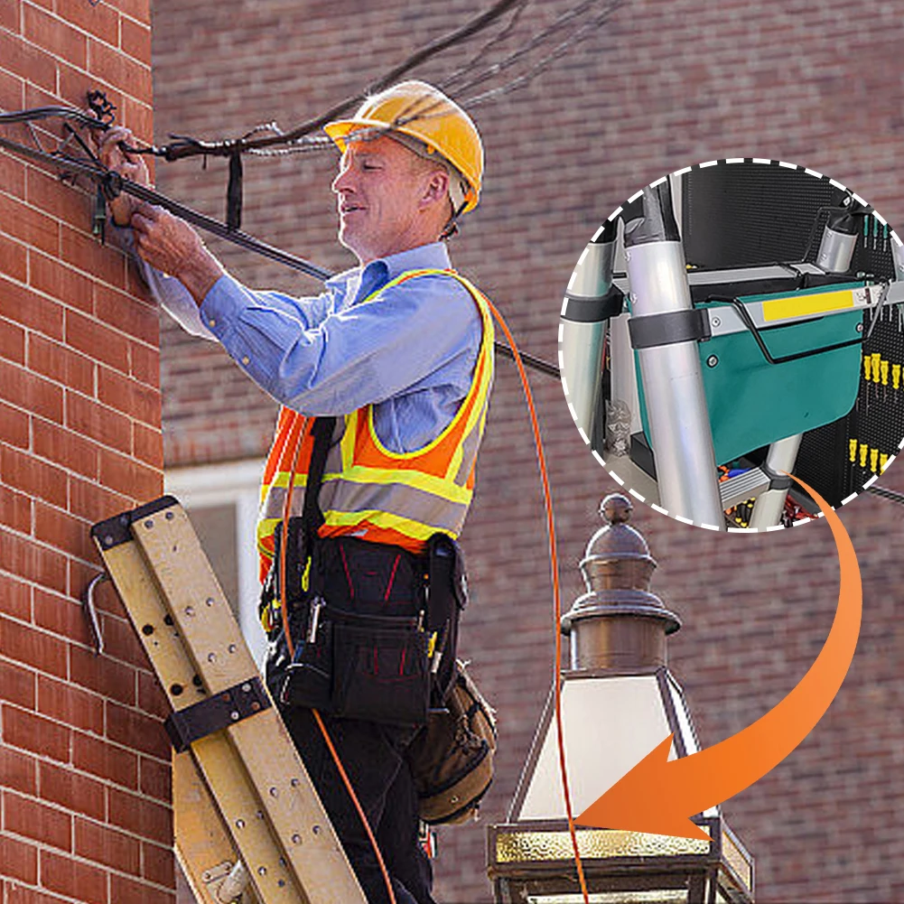 

Сумка для инструментов для телескопической лестницы, сумка для хранения инструментов для стремянки, многофункциональная сумка из ткани Оксфорд для плотника, сантехника, электрика