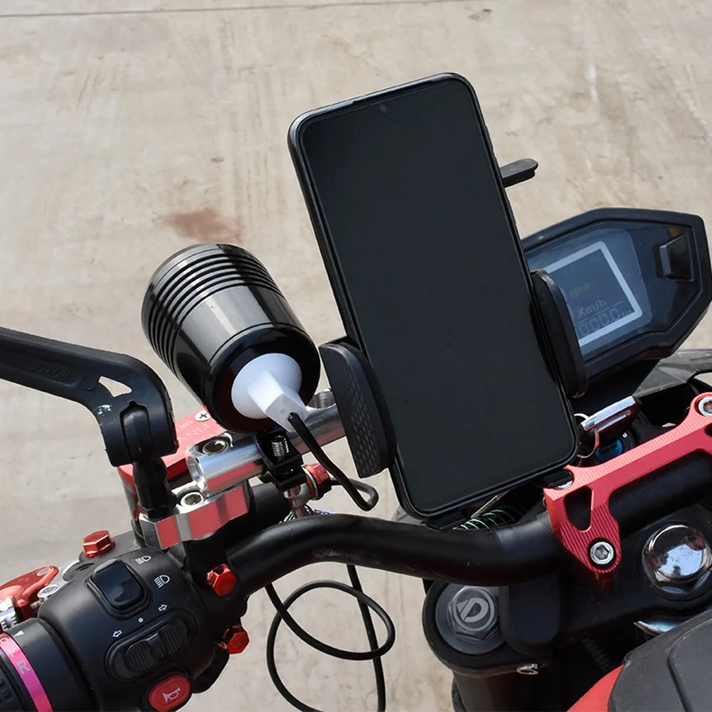 

Удлинитель зеркала мотоцикла, кронштейн из алюминиевого сплава для электрического велосипеда, светодиодные фонари, удлинитель кронштейна, универсальный кермо