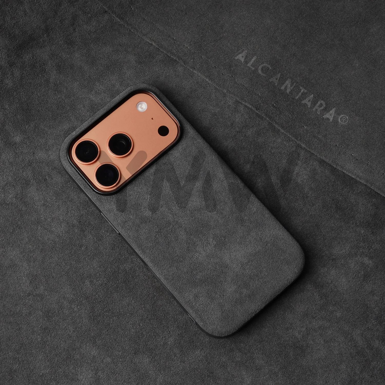 for ALCANTARA Case for iPhone 18 17 16 15 Pro Max Supercar Same Suede Leather Compatible with MagSafe Business Luxury Cover - view 3