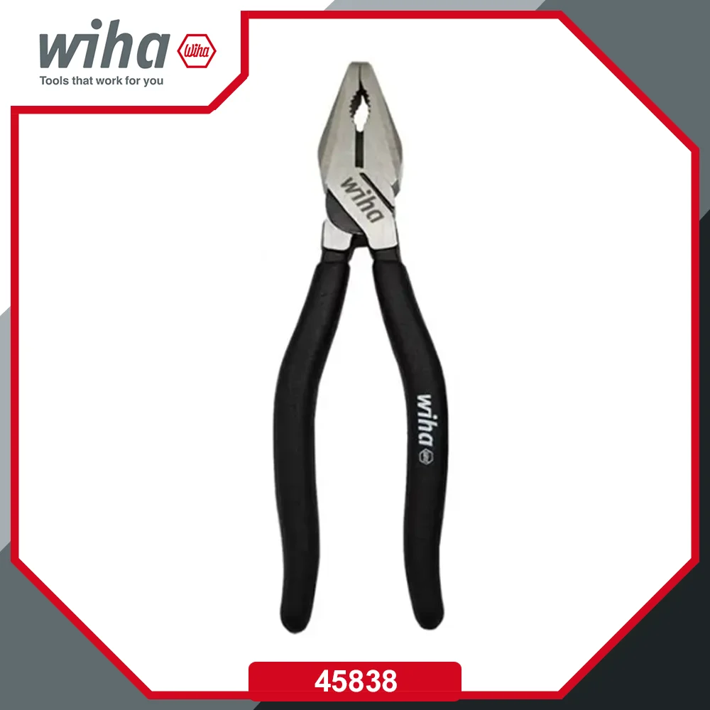 

Wiha 45838, серия Black Forest, энергосберегающие кусачки для проволоки, 7'' (180 мм), трехточечные зажимные плоскогубцы