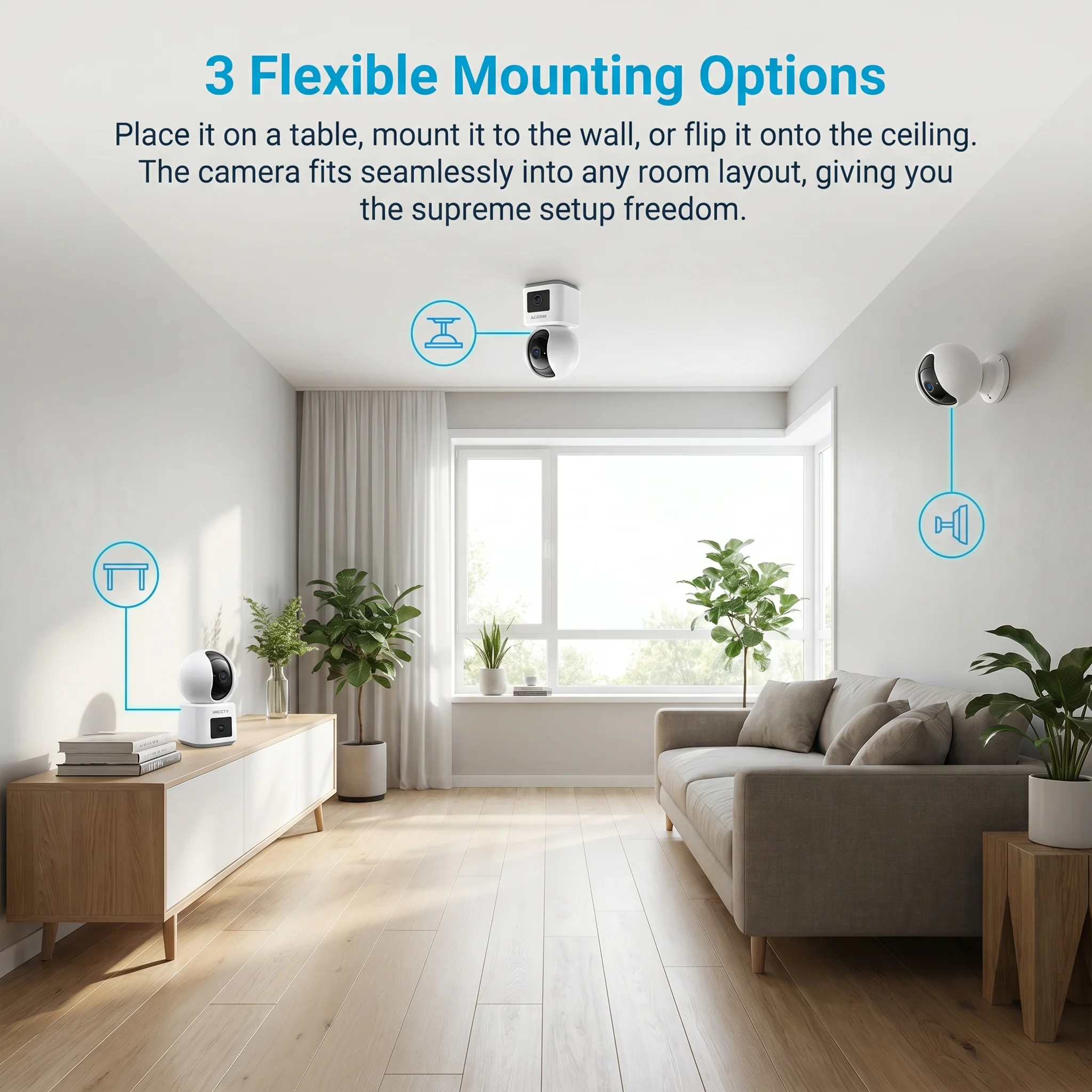 ARCCTV 4MP Dual-Objektiv WLAN-Überwachungskamera HD Zwei-Wege-Kommunikation IR-Nachtsicht Sicherheits-Drahtloskamera 360° ° Automatische Verfolgung anzeigen – Detail 10
