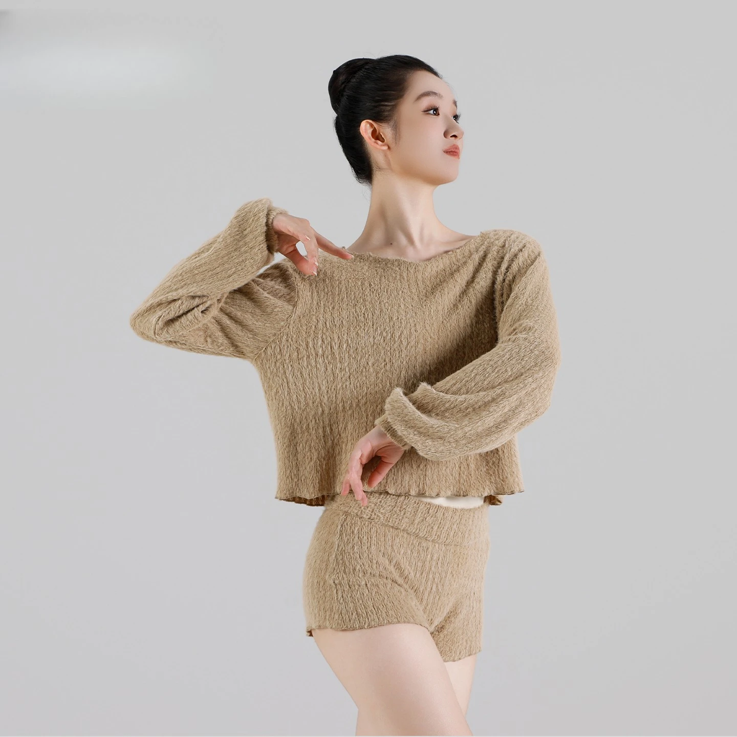 Ballet Dance Clothing  Loose Knitted Top or Short Pants or Leg Socks Art Test Body Clothing Basic Training Gymnastics Coustum