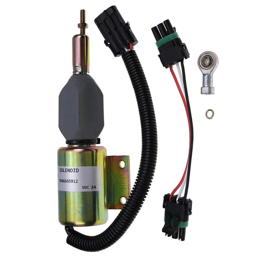 24V DC Solenoid Excavator Valve For Engine Control High Temperature Resistance Quality Control Standards For 160LC For 230LC
