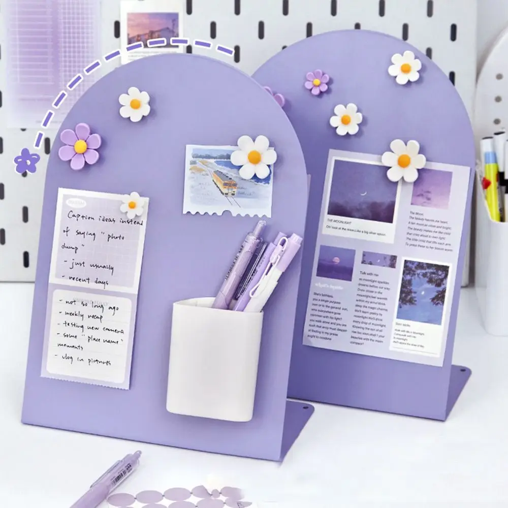 New Large Capacity Desktop Message Board Vertical Curved Storage Board Note Board Office Home Desktop Ornament