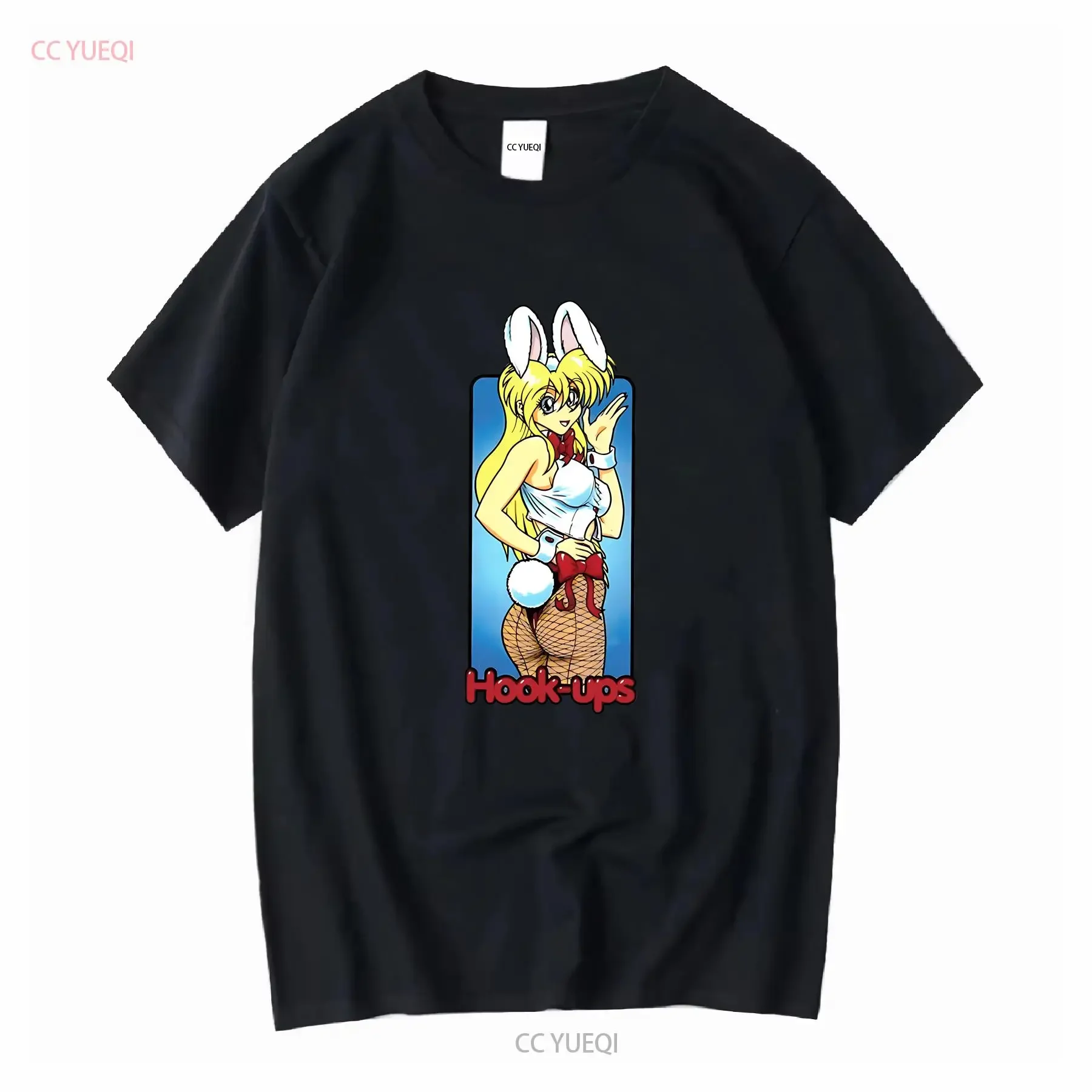 Hookups Skateboard Sexy Bunny Girl T-Shirt S 4XL lange oder kurze Ärmel Vintage Washed Vielseitige Mode Leicht lässige Herren