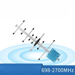 698-2700MHz Outdoor Yagi Antenna 15DBI High Gain Receiving Signal Antenna  N Female Fit Signal Booster Amplifier