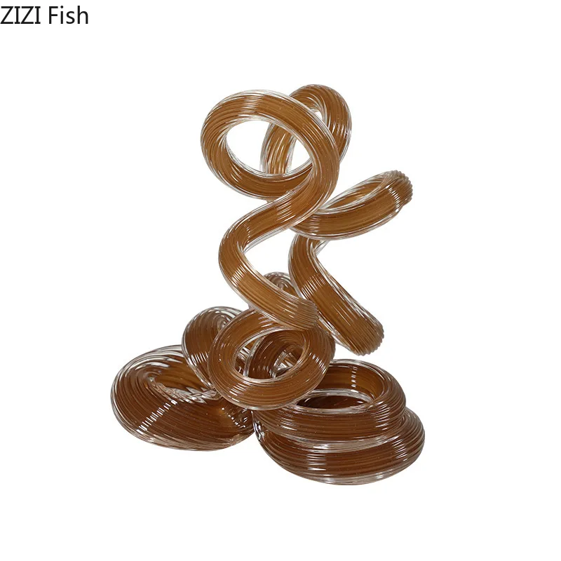 

Абстрактный весенний стеклянный орнамент, художественная скульптура, демонстрационная модель, аксессуары для дома, статуи, миниатюры, украшения, ремесла, статуэтки, подарки