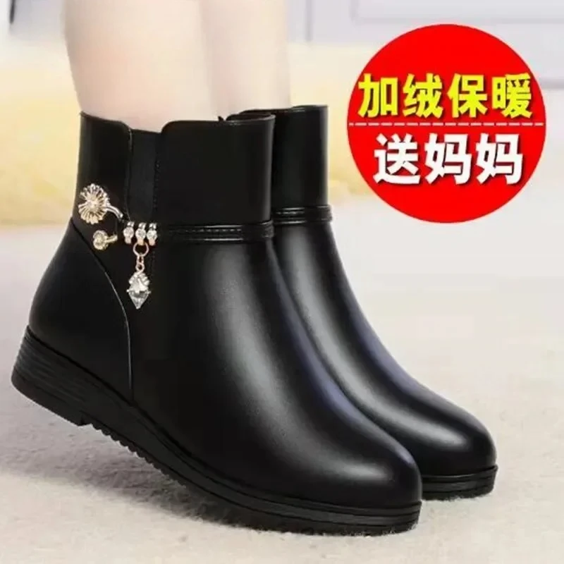 

Luxury Women's Boots Fshion Shoes 2025 Winter Comfortable Genuine Snow Boots Large Size Shoes for Women Winter Shoes Botas Mujer