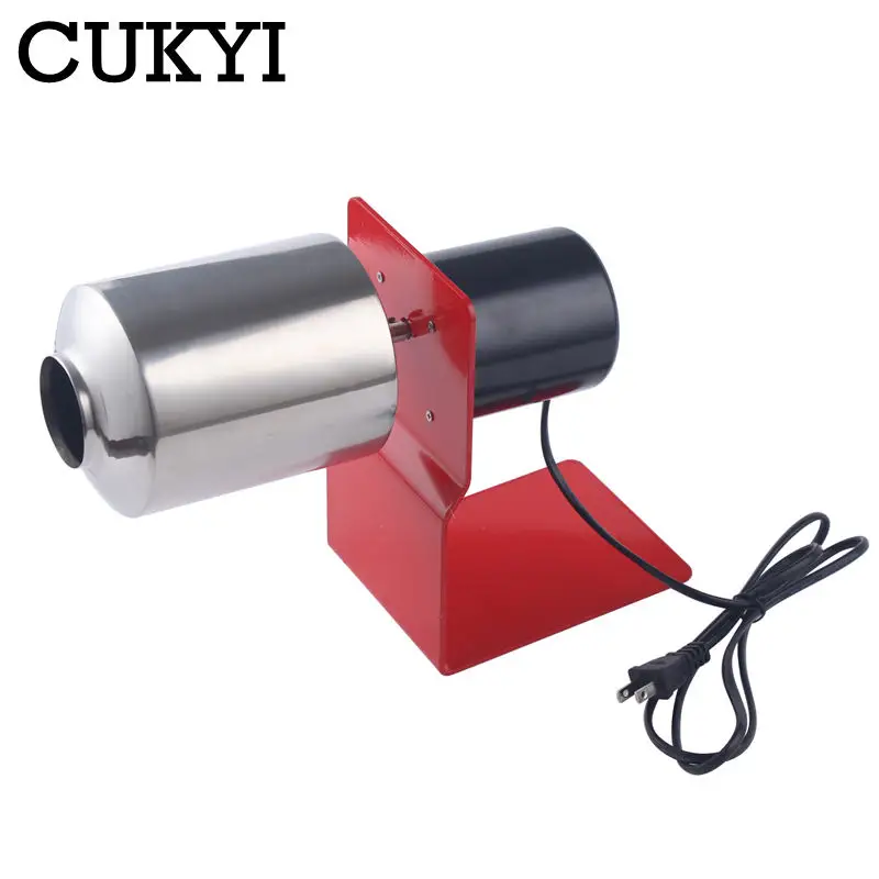 CUKYI Electric Coffee Bean Roaster stainless steel baking tools Grain Drying Nut Roasting machine Drum Type gas stove heating US