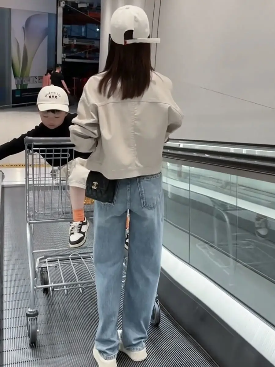 Kurtki bomberki damskie kurtka khaki jesień-zima płótno klapki z klapami biznesowy styl cleanfit pasek funkcjonalne zatrzaski minimalistyczny styl OL